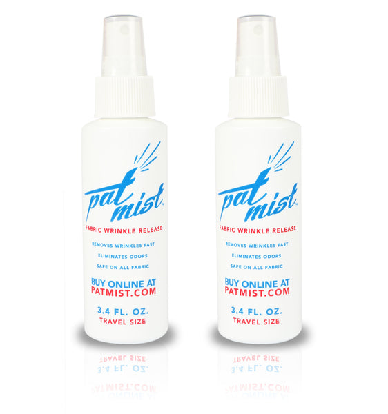Pat Mist Fabric Wrinkle Release Travel Size (2-Pack) – Pat Mist Fabric  Wrinkle Remover